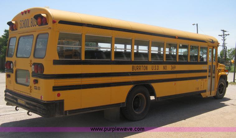 image for item D8386 1990 Chevrolet 60 Blue Bird school bus