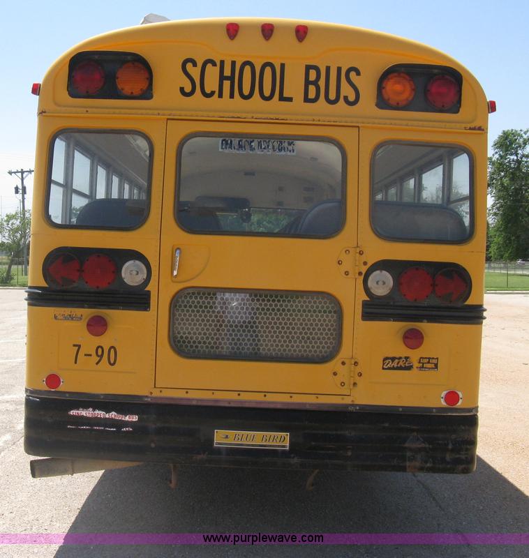 image for item D8386 1990 Chevrolet 60 Blue Bird school bus