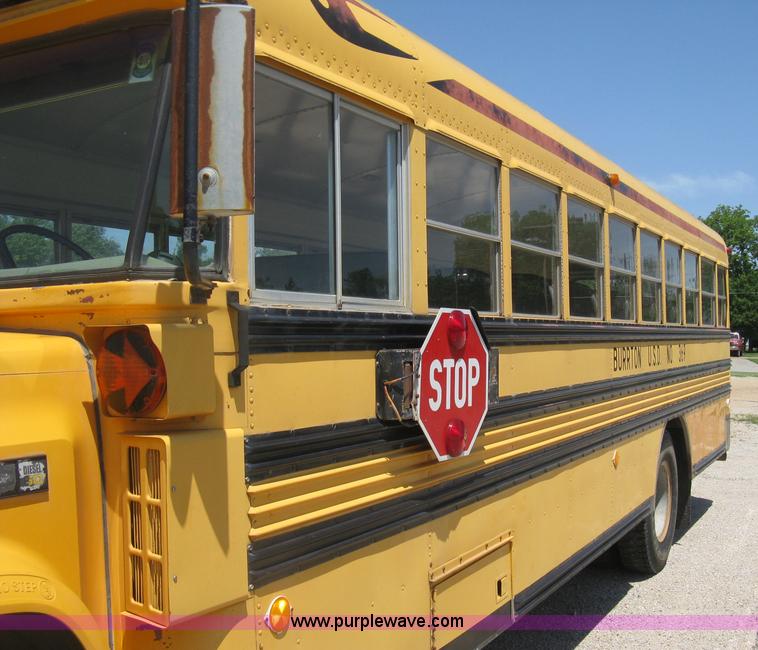 image for item D8386 1990 Chevrolet 60 Blue Bird school bus