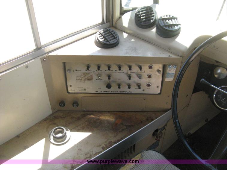 image for item D8386 1990 Chevrolet 60 Blue Bird school bus