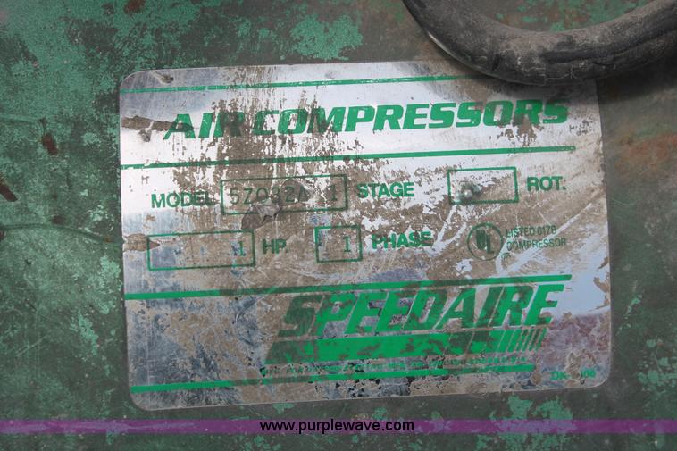 image for item F9086 Speedaire air compressor