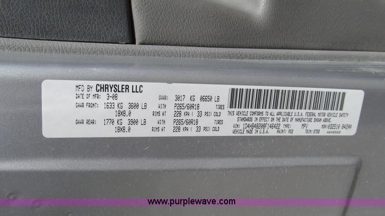 image for item G2006 2008 Dodge Durango SLT SUV