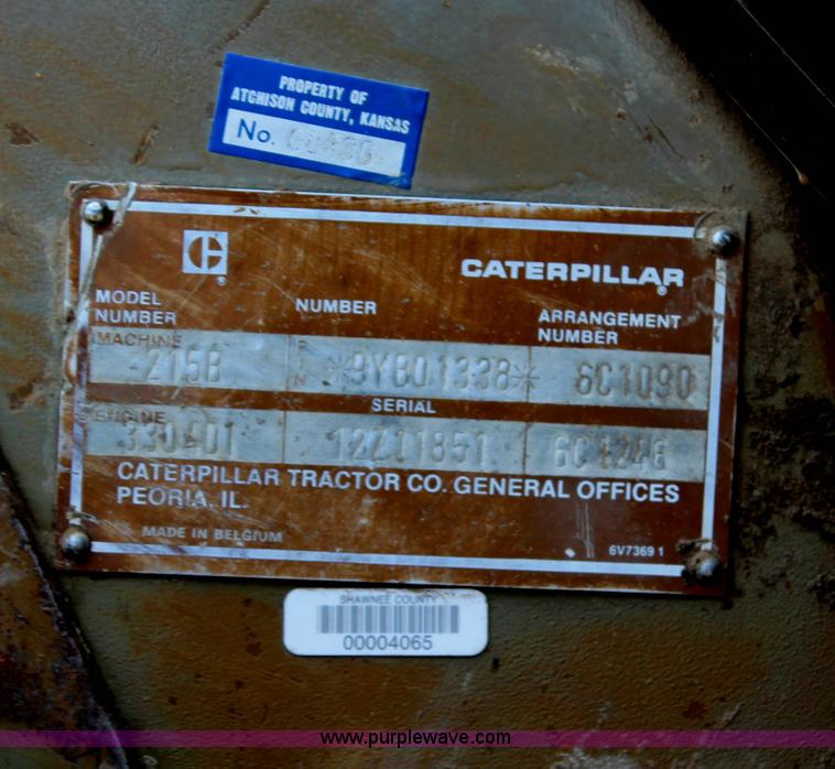 image for item G5124 1985 Caterpillar 215B LC excavator