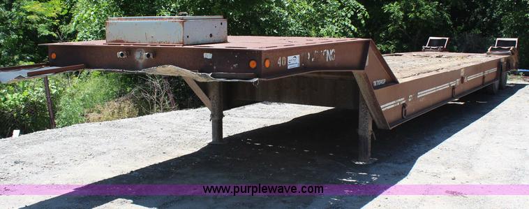 image for item G5162 1989 Trail King TK-70 RGP lowboy trailer