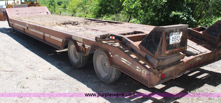 image for item G5162 1989 Trail King TK-70 RGP lowboy trailer