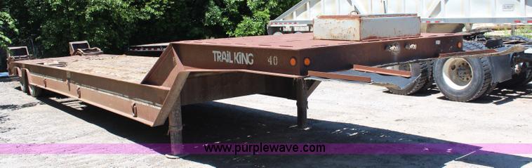 image for item G5162 1989 Trail King TK-70 RGP lowboy trailer