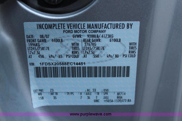 image for item G5182 2008 Ford F250 Super Duty XL SuperCab pickup truck