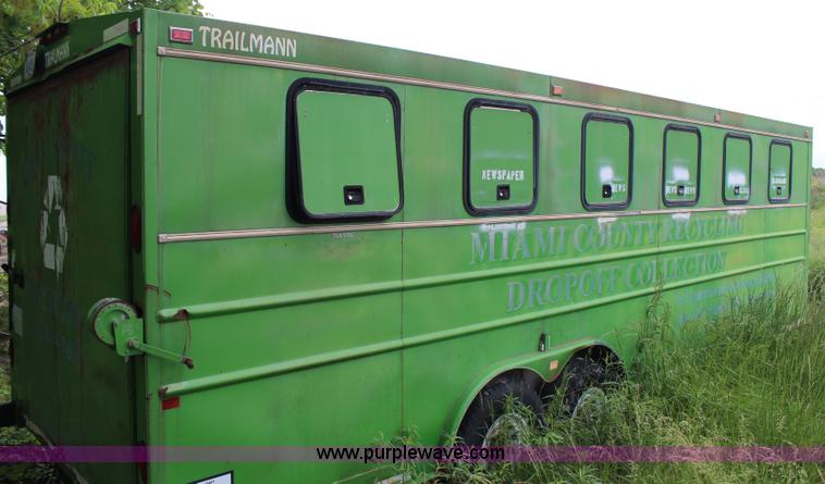 image for item G5190 1996 Trailmann gooseneck recycle trailer
