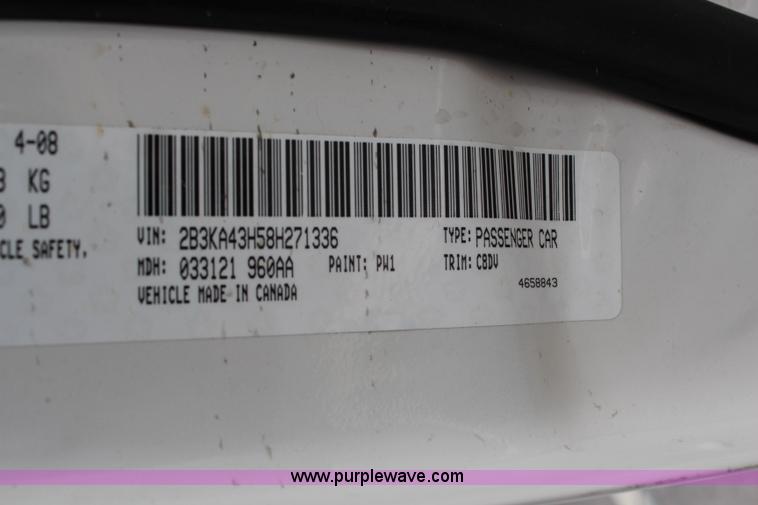 image for item G5232 2008 Dodge Charger SE