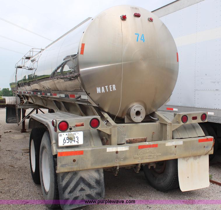 image for item G5233 1982 Walker stainless steel tanker trailer