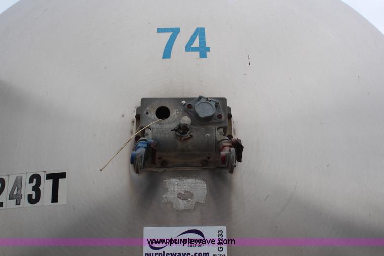 image for item G5233 1982 Walker stainless steel tanker trailer