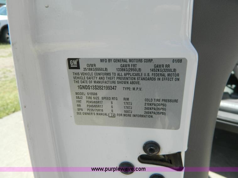 image for item G7882 2008 Chevrolet Trailblazer LS SUV