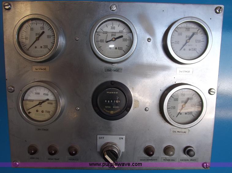 image for item H7036 Bauer 5000 CFM breathing four stage air compressor