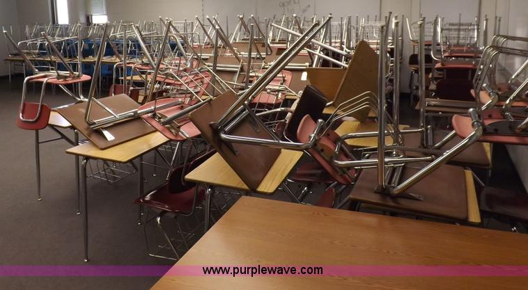 image for item H7126 Approximately 100 student desks
