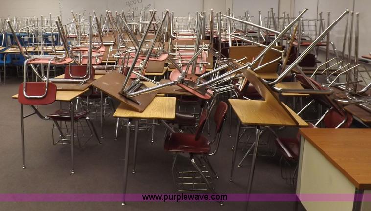image for item H7126 Approximately 100 student desks
