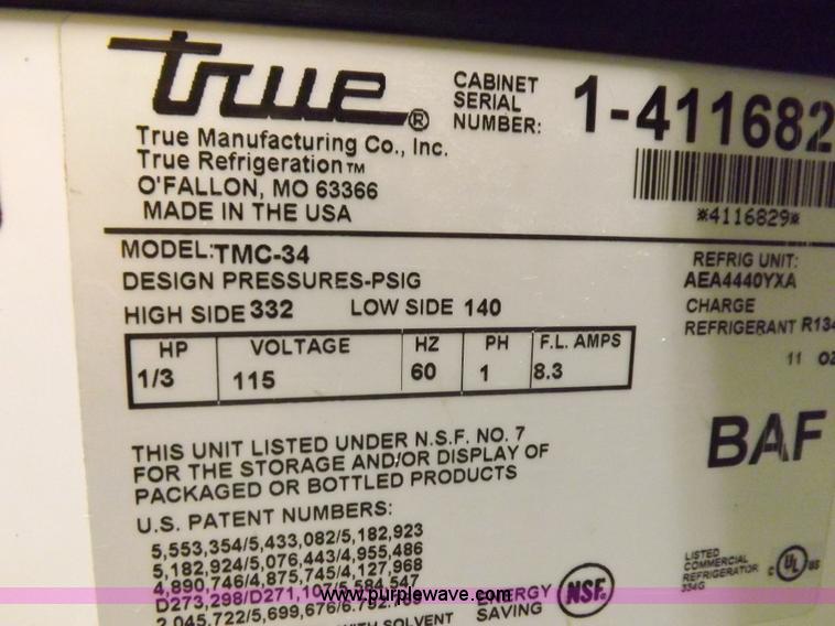 image for item H7139 (3) True refrigerant equipment pieces