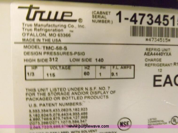 image for item H7139 (3) True refrigerant equipment pieces