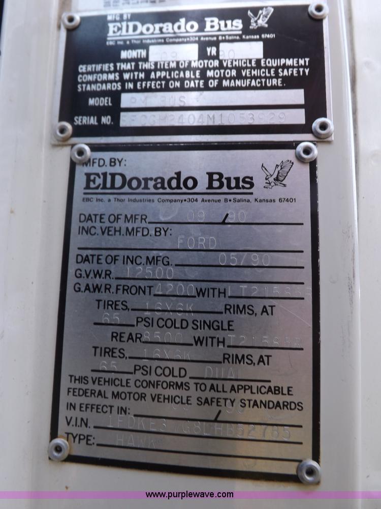 image for item I7742 1990 Ford Econoline E350 bus