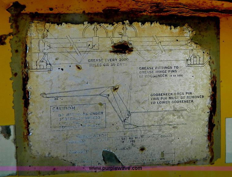 image for item Y9264 1975 Load King low boy trailer