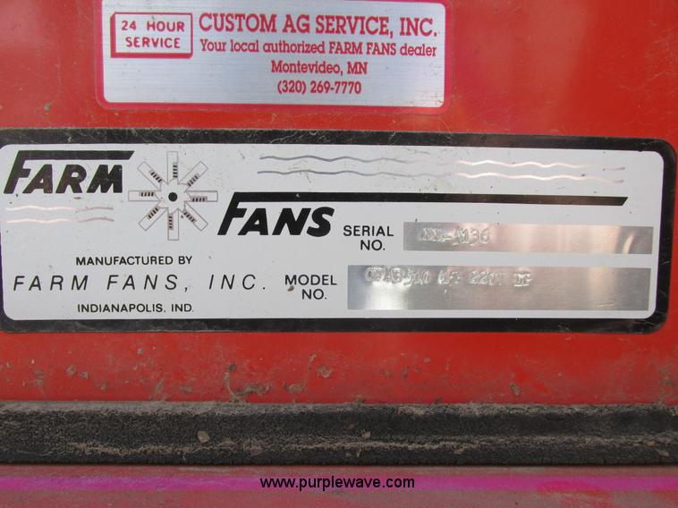 image for item A8544 Farm Fan CFAB510 grain dryer