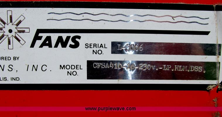 image for item A8559 Farm Fan CFSA410 continuous flow grain dryer