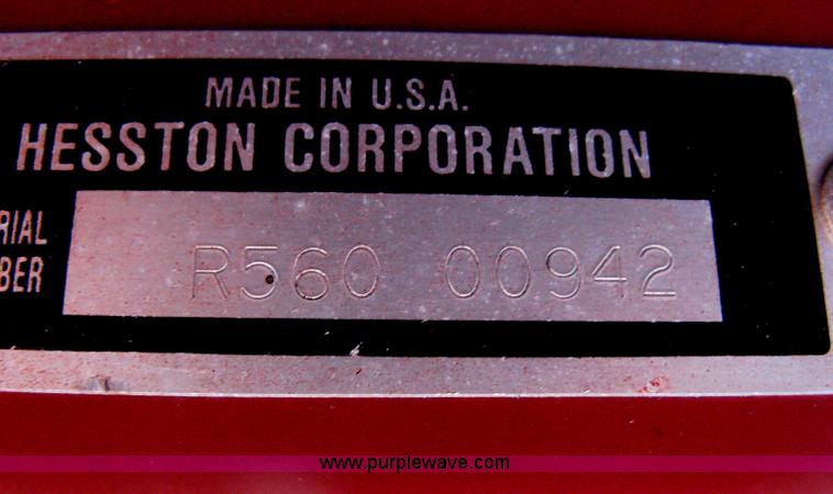 image for item D8399 1989 Hesston 560 round baler