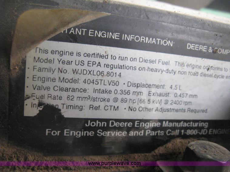 image for item D8400 1998 John Deere 5510 tractor