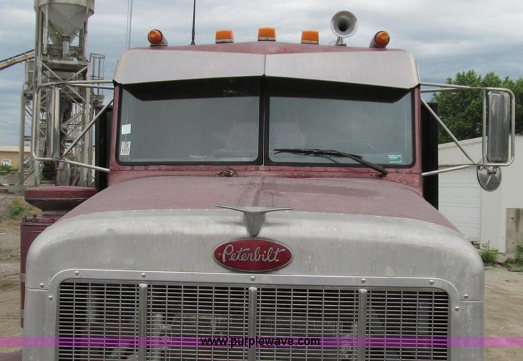 image for item E3997 1987 Peterbilt 357 flatbed truck