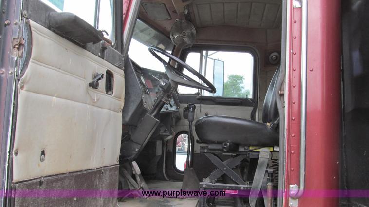 image for item E3997 1987 Peterbilt 357 flatbed truck