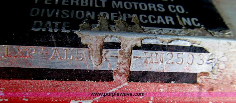 image for item E3997 1987 Peterbilt 357 flatbed truck