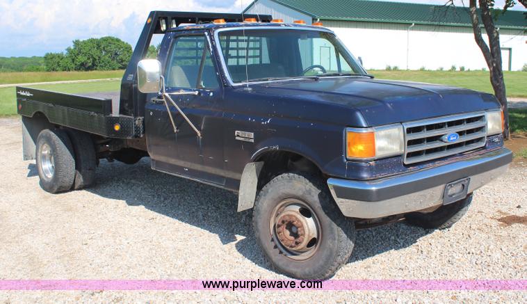 image for item G5038 1991 Ford F350 Super Duty dump bed pickup truck