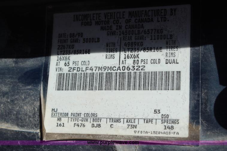 image for item G5038 1991 Ford F350 Super Duty dump bed pickup truck