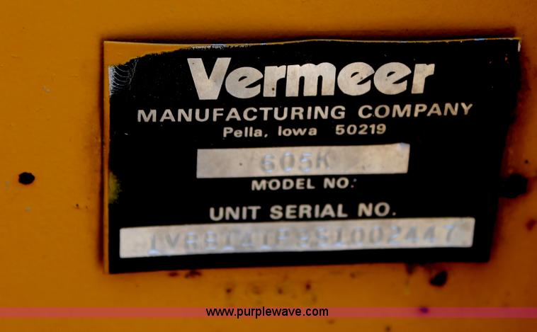 image for item G5755 1995 Vermeer 605K round baler