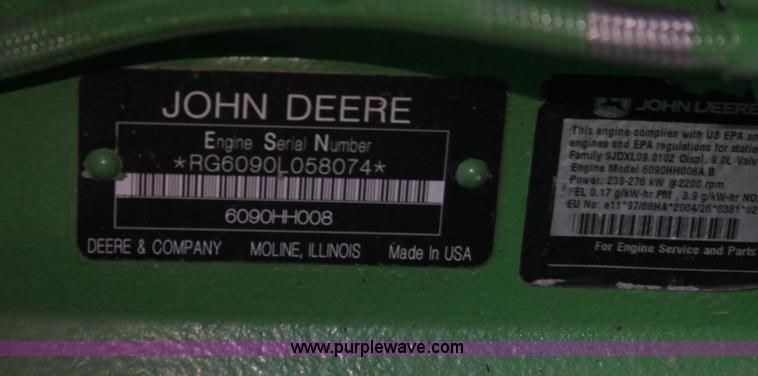 image for item H7444 2009 John Deere 9770 STS 2WD combine