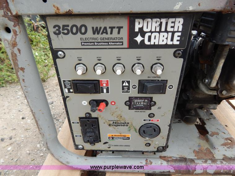 image for item AE9817 Porter Cable 3,500 watt generator