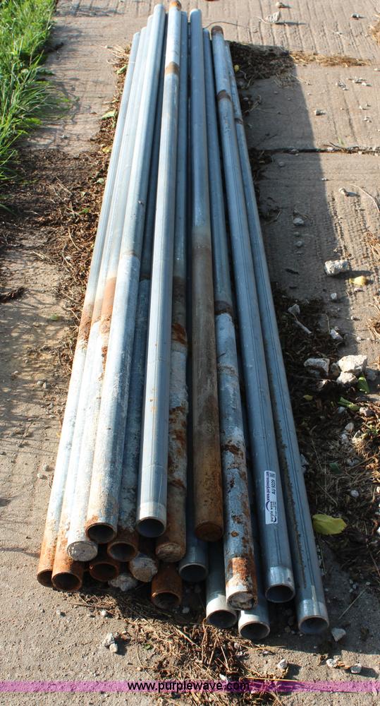 image for item AU9229 (20) galvanized chain link fence posts