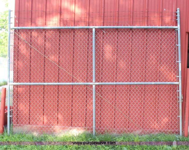 image for item AU9230 Chain link fence gate 12'W x 8.6'H