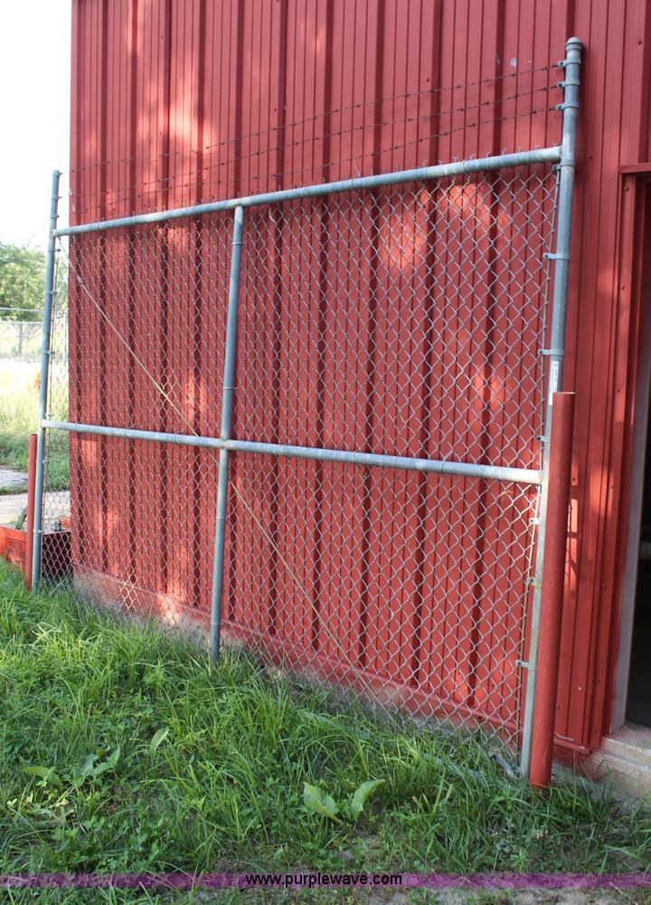 image for item AU9230 Chain link fence gate 12'W x 8.6'H
