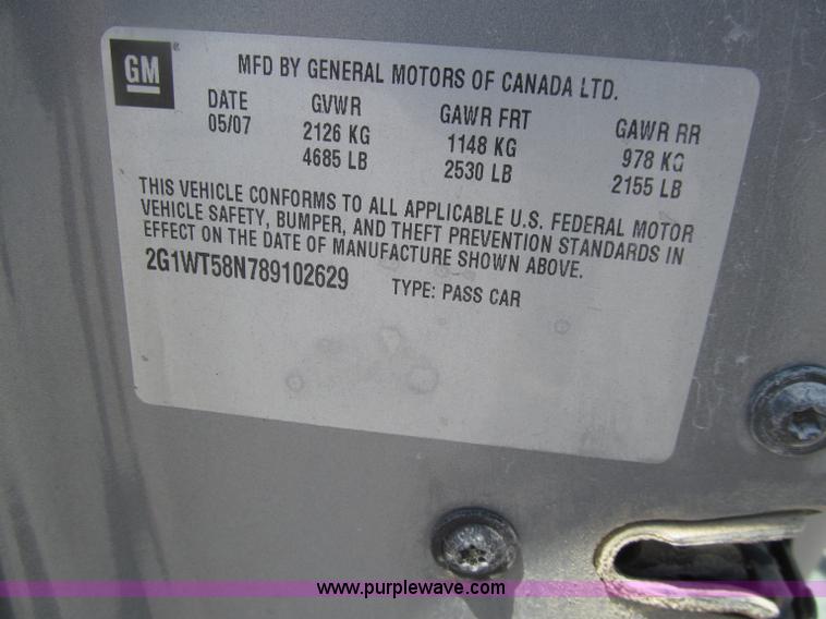 image for item D7419 2008 Chevrolet Impala LT