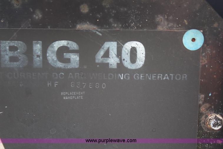 image for item G5034 Miller Big 40 welder/generator