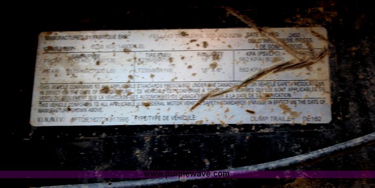 image for item G5439 2002 Felling dump trailer