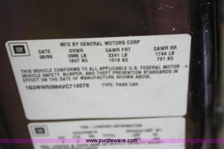 image for item H7472 1997 Pontiac Grand Am GT