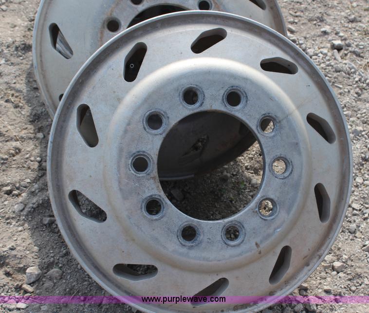 image for item X9257 (4) 24.5 x 8.25 aluminum wheels bud style mounting