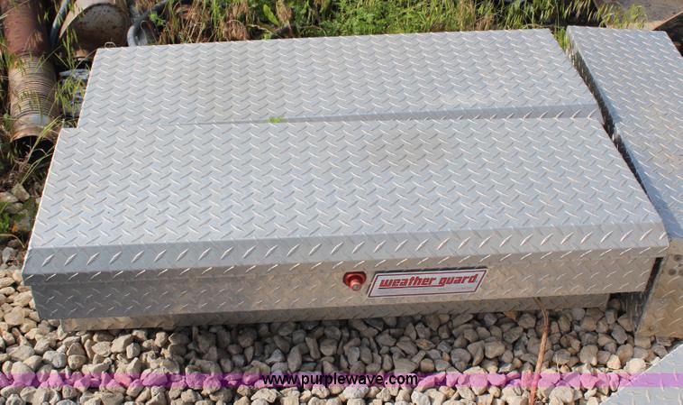 image for item X9259 (4) assorted aluminum tread plate toolboxes