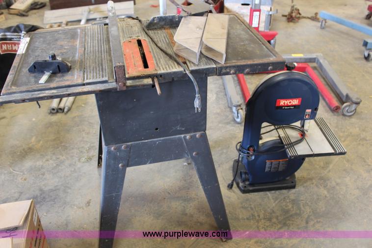image for item X9266 Craftsman 10" table saw and Ryobi 9" band saw