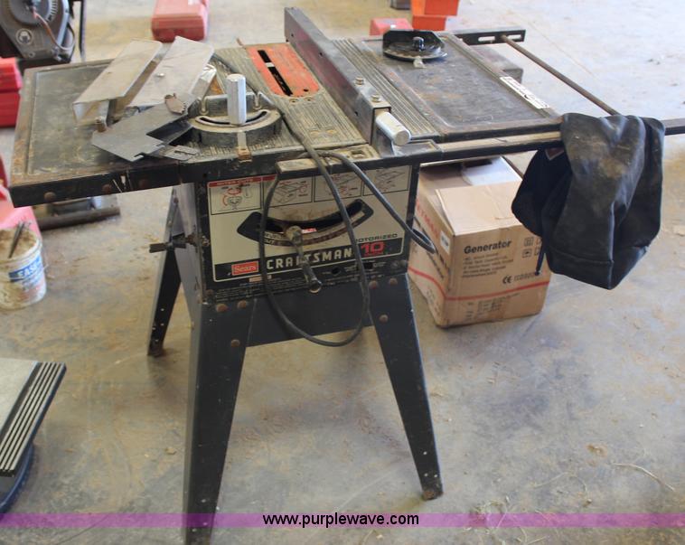 image for item X9266 Craftsman 10" table saw and Ryobi 9" band saw