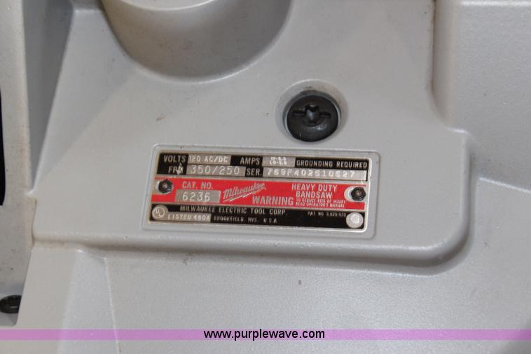 image for item X9277 Milwaukee portable band saw