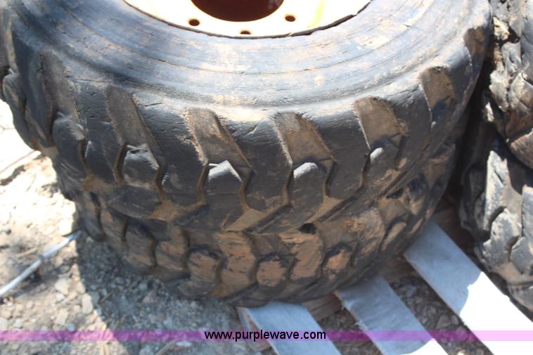image for item X9303 (4) 10-16.5 foam-filled skid steer tires