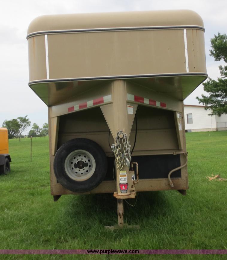 image for item B8146 2009 Circle D multi-purpose gooseneck flatbed trailer