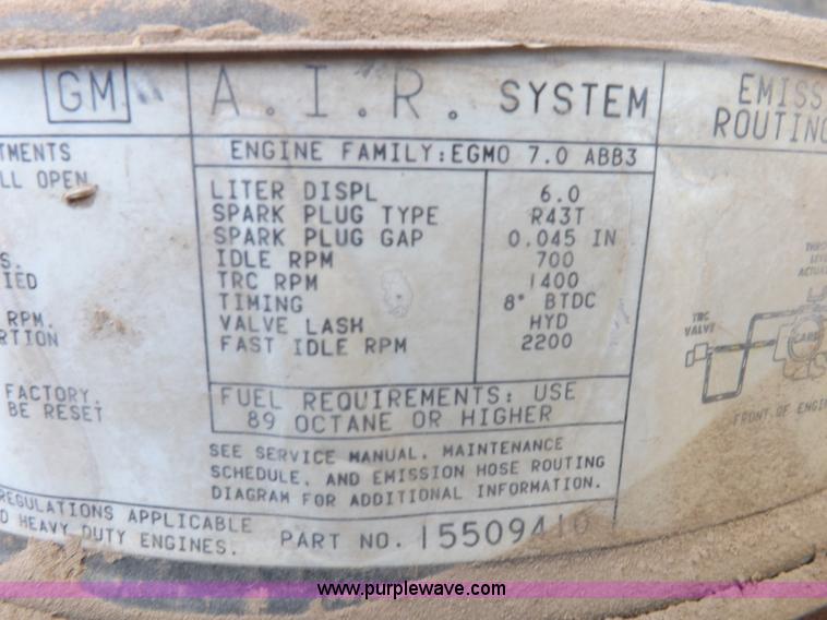 image for item F8729 1984 GMC TopKick oilfield truck